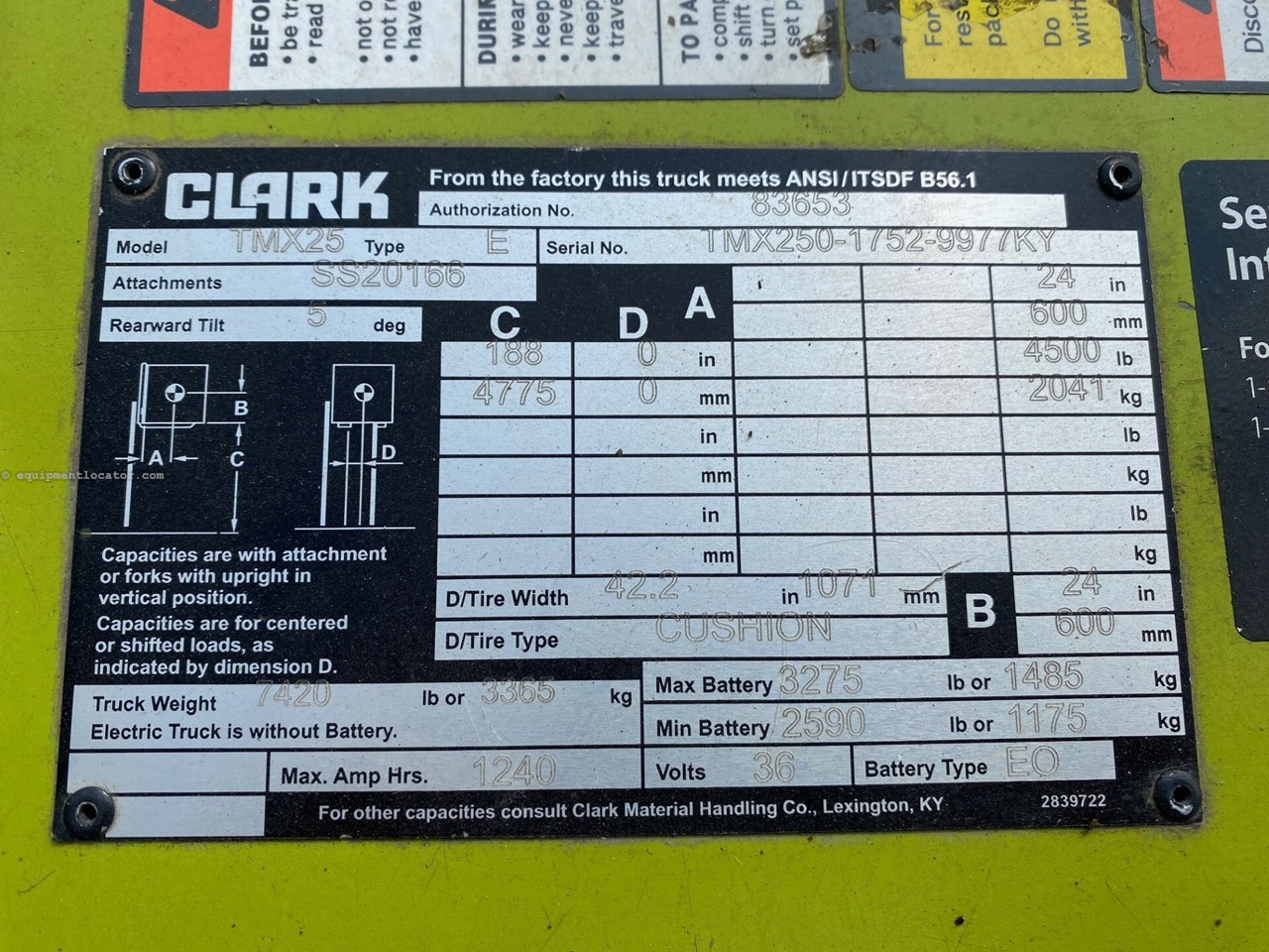 2020 Clark  TMX25 Image 10