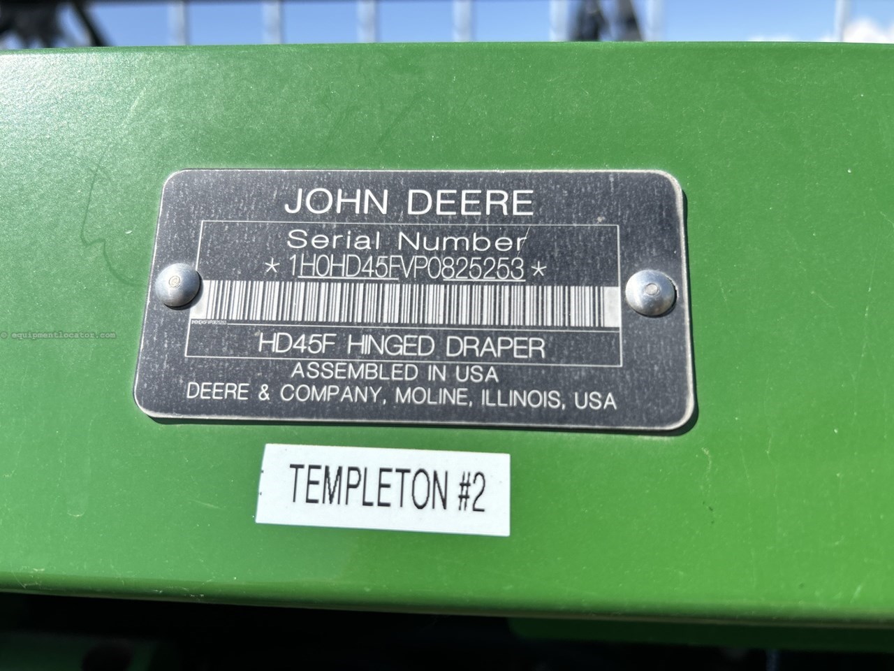 2023 John Deere HD45F Image 10