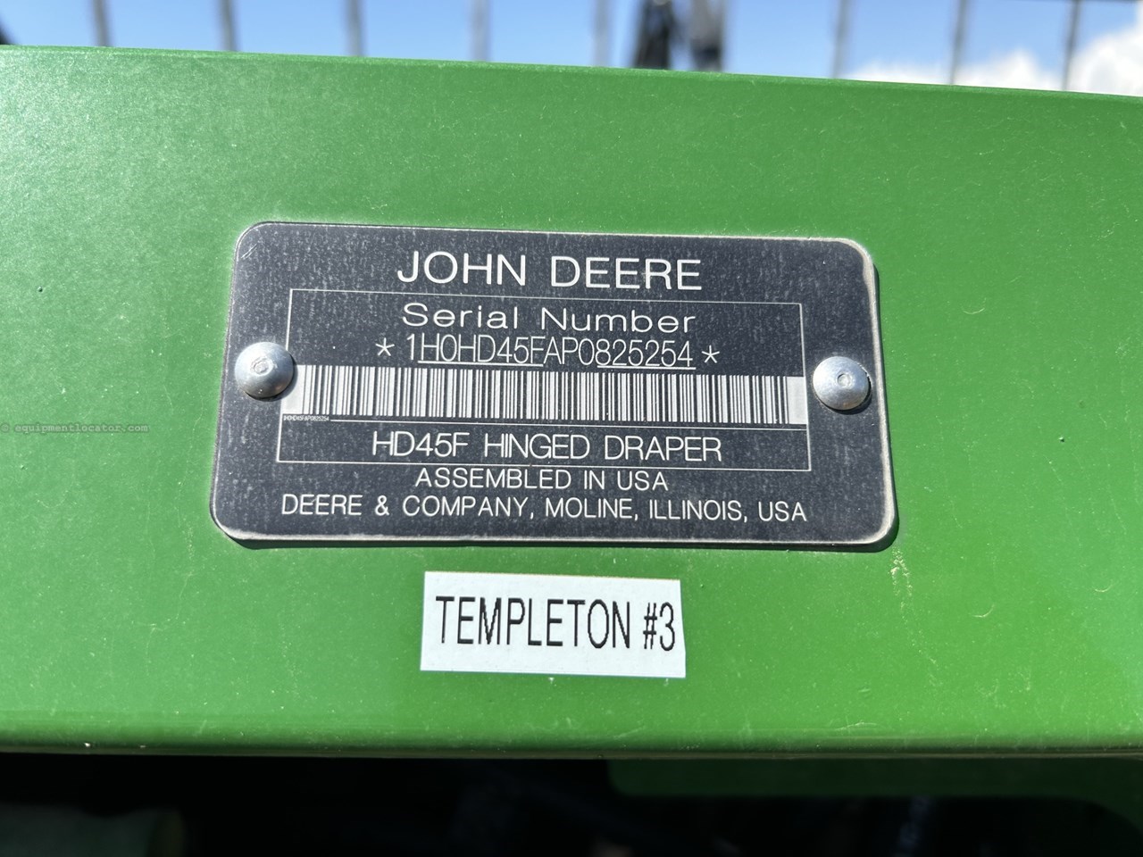 2023 John Deere HD45F Image 10