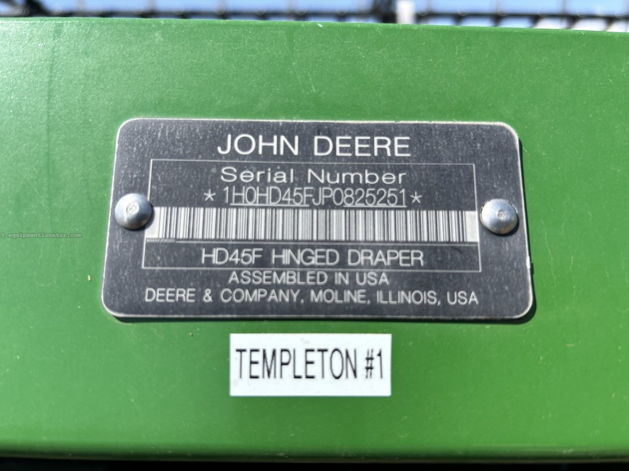 2023 John Deere HD45F Image 10