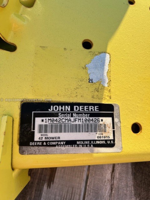 2015 John Deere 42" MULCH DECK Image 5