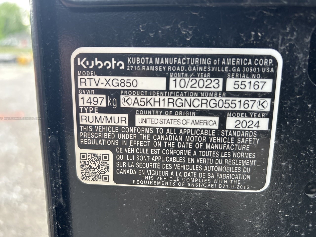 2024 Kubota RTV-XG850 SIDEKICK Image 6