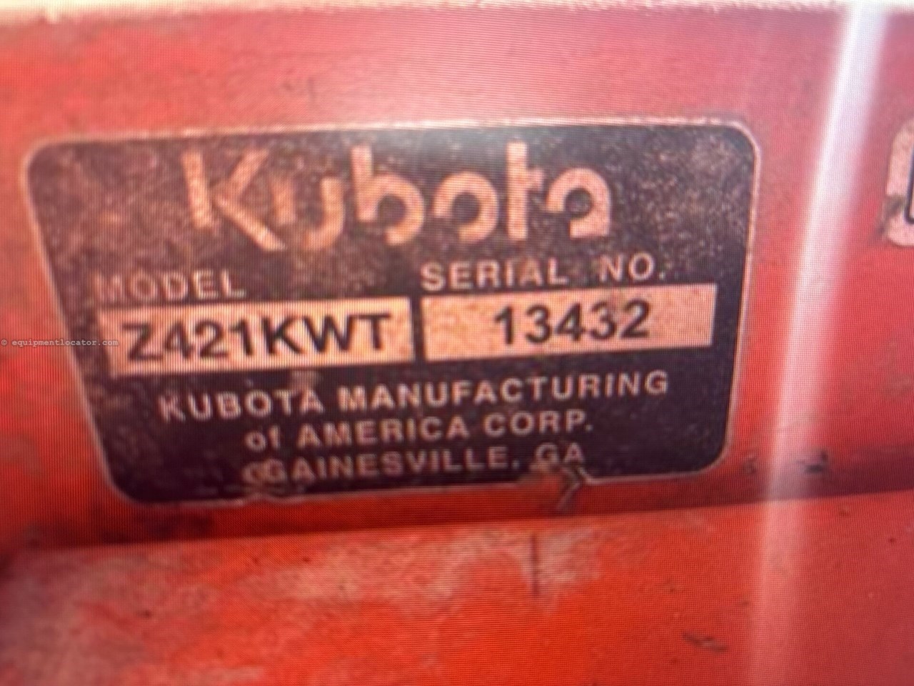 2017 Kubota Z421 Image 3
