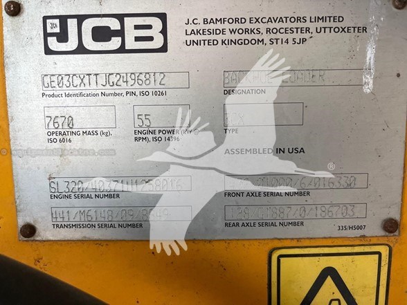 2016 JCB 3CX Image 8