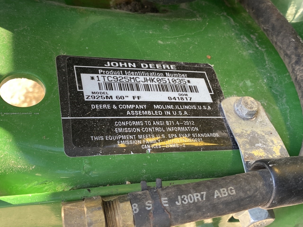 2017 John Deere Z925M Image 10