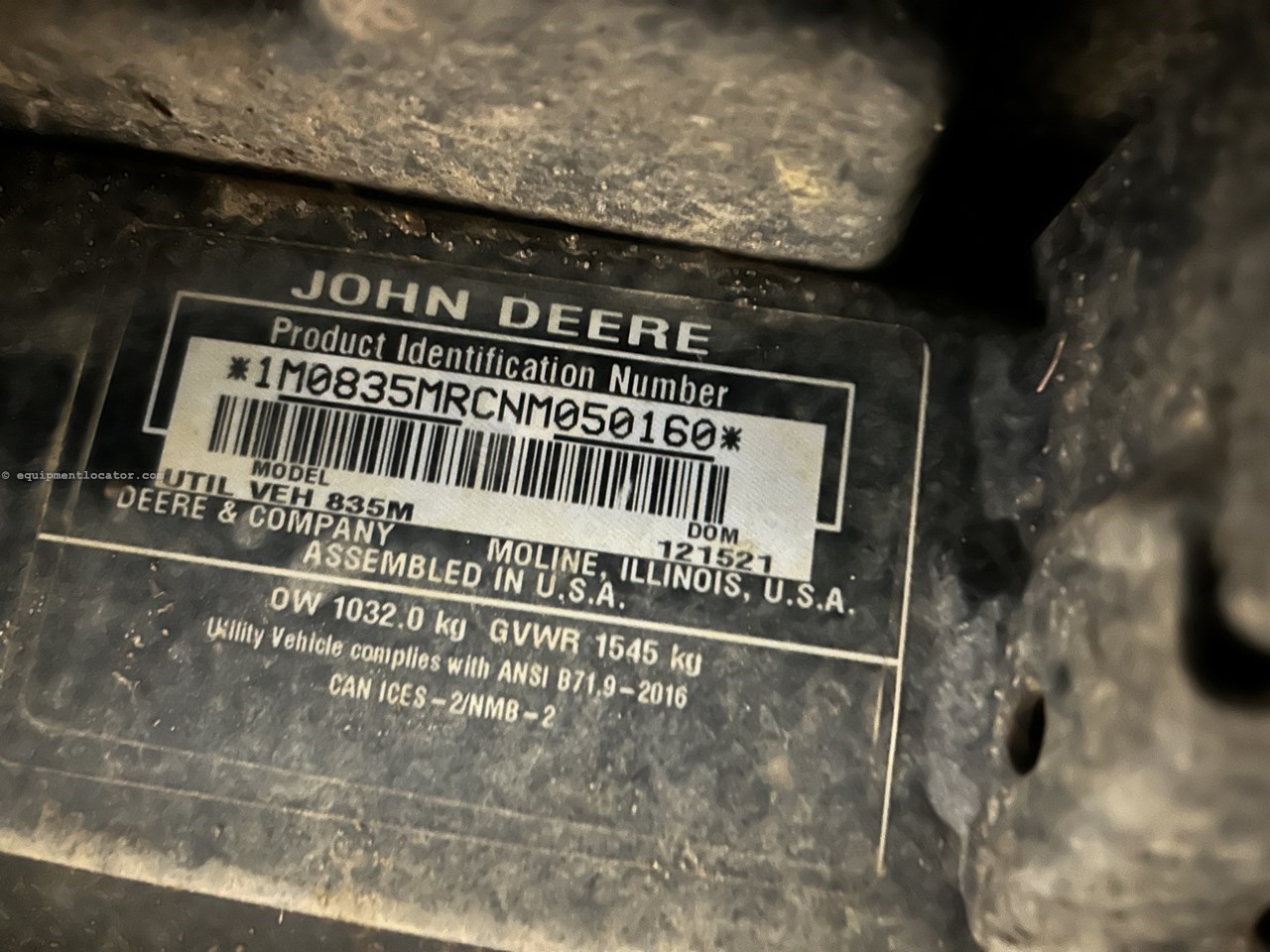 2021 John Deere XUV835M Image 10