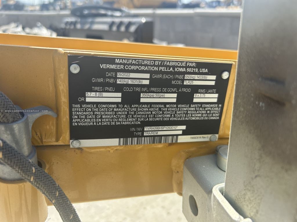 2023 Vermeer TLR25 Image 17