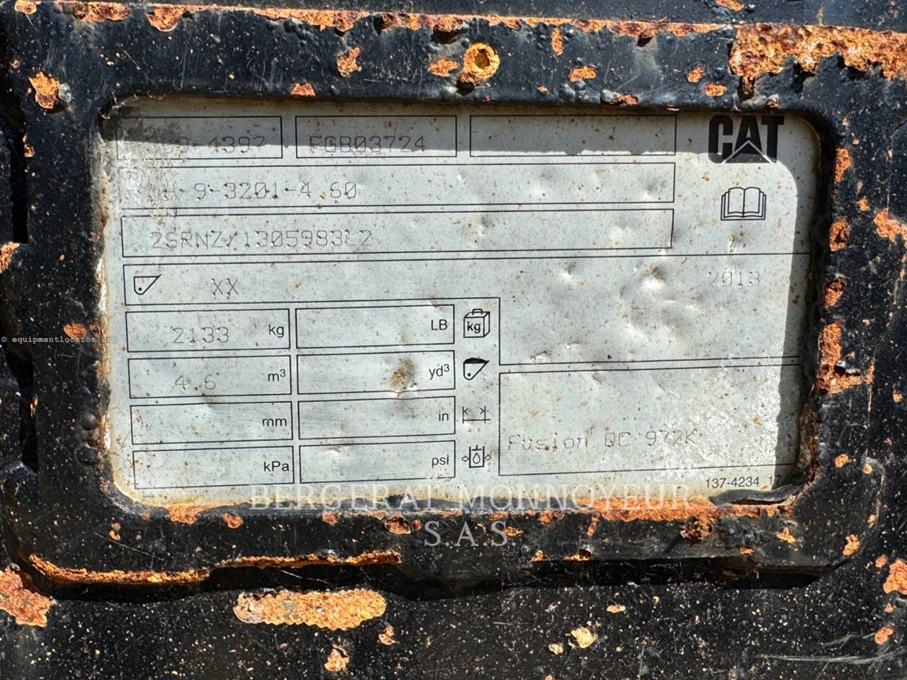 Caterpillar GP BUCKET/ 4.6M3 / WITH FUSION QUICK COUPLER Image 6