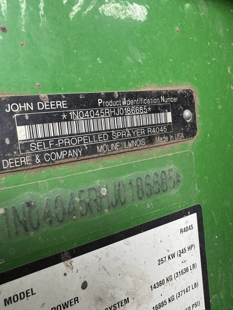 2018 John Deere R4045 Image 16