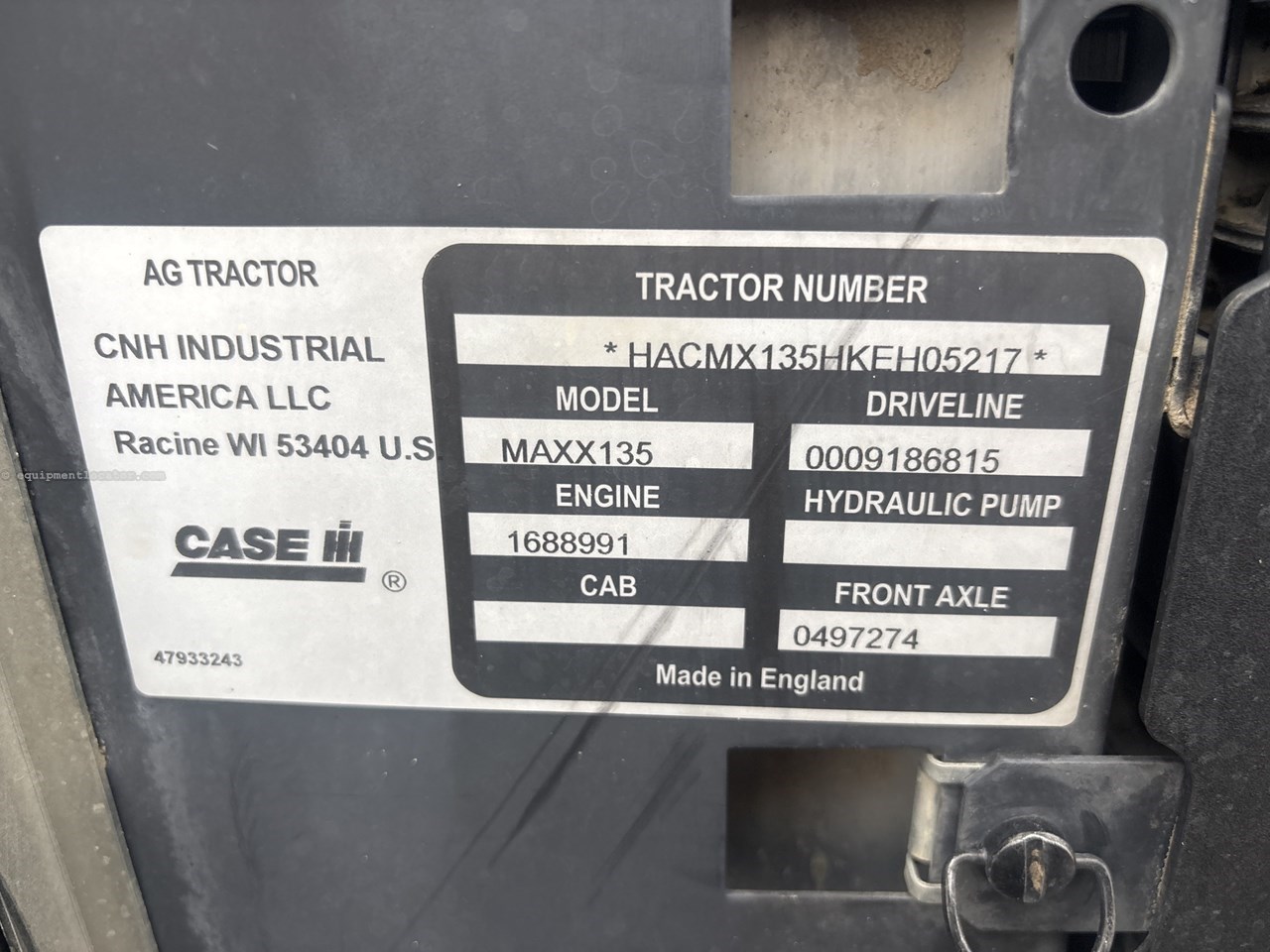 2019 Case IH MAXXUM 135 Image 10