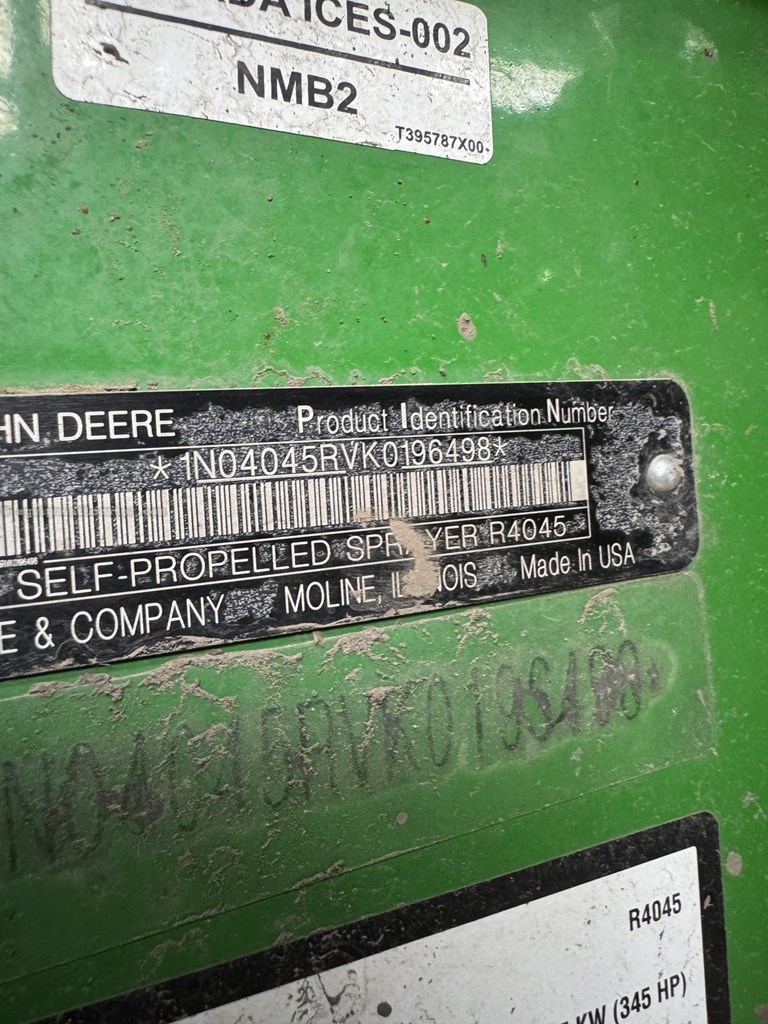2019 John Deere R4045 Image 10