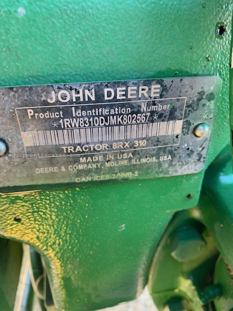 2021 John Deere 8RX 310 Image 10
