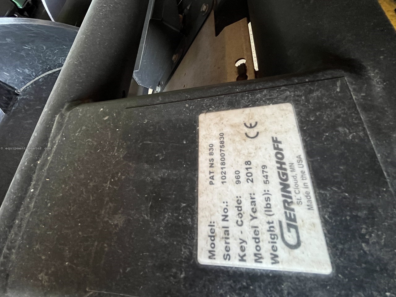 2018 Geringhoff PAT NS 830 Image 10