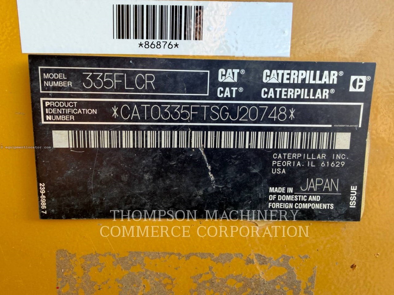 2019 Caterpillar 335FL Image 10