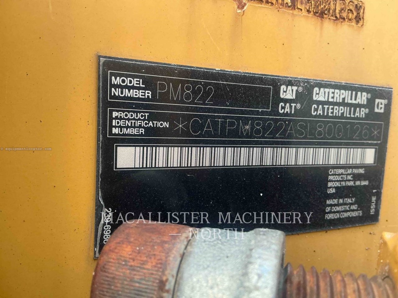 2018 Caterpillar PM822 Image 10