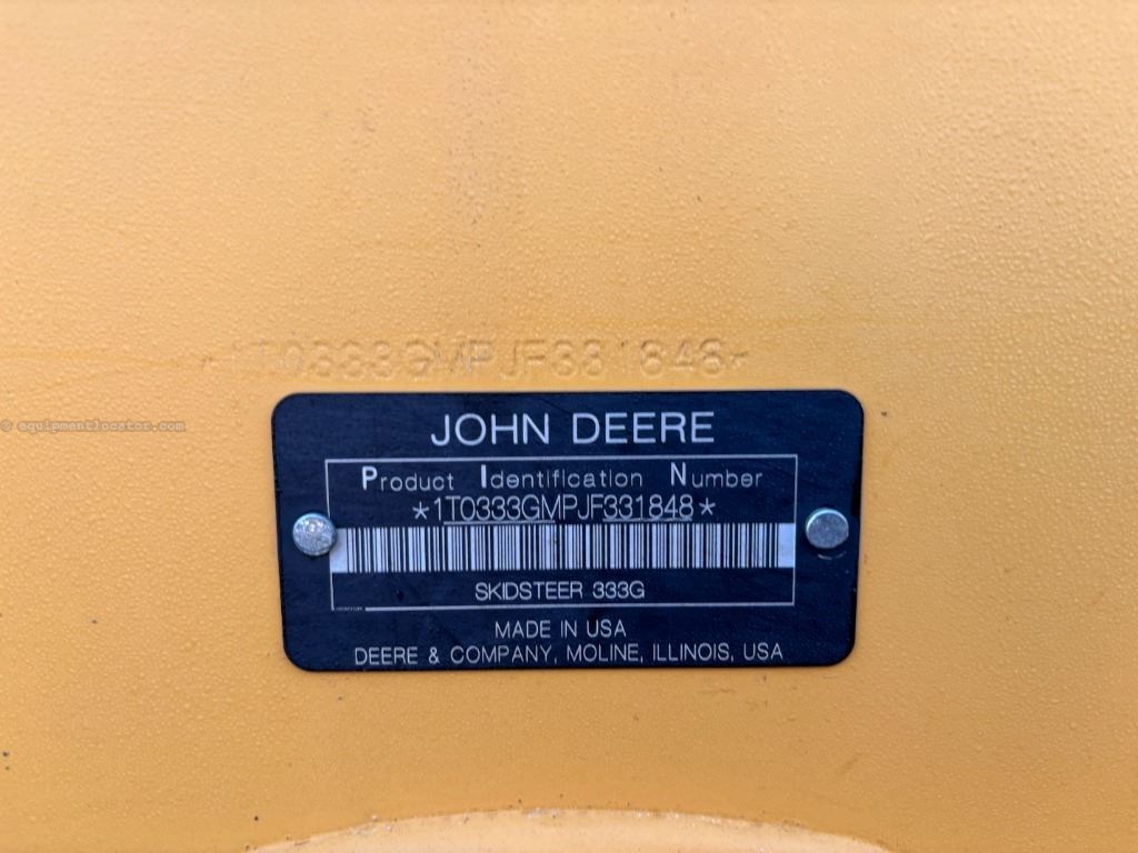 2018 John Deere 333G Image 10