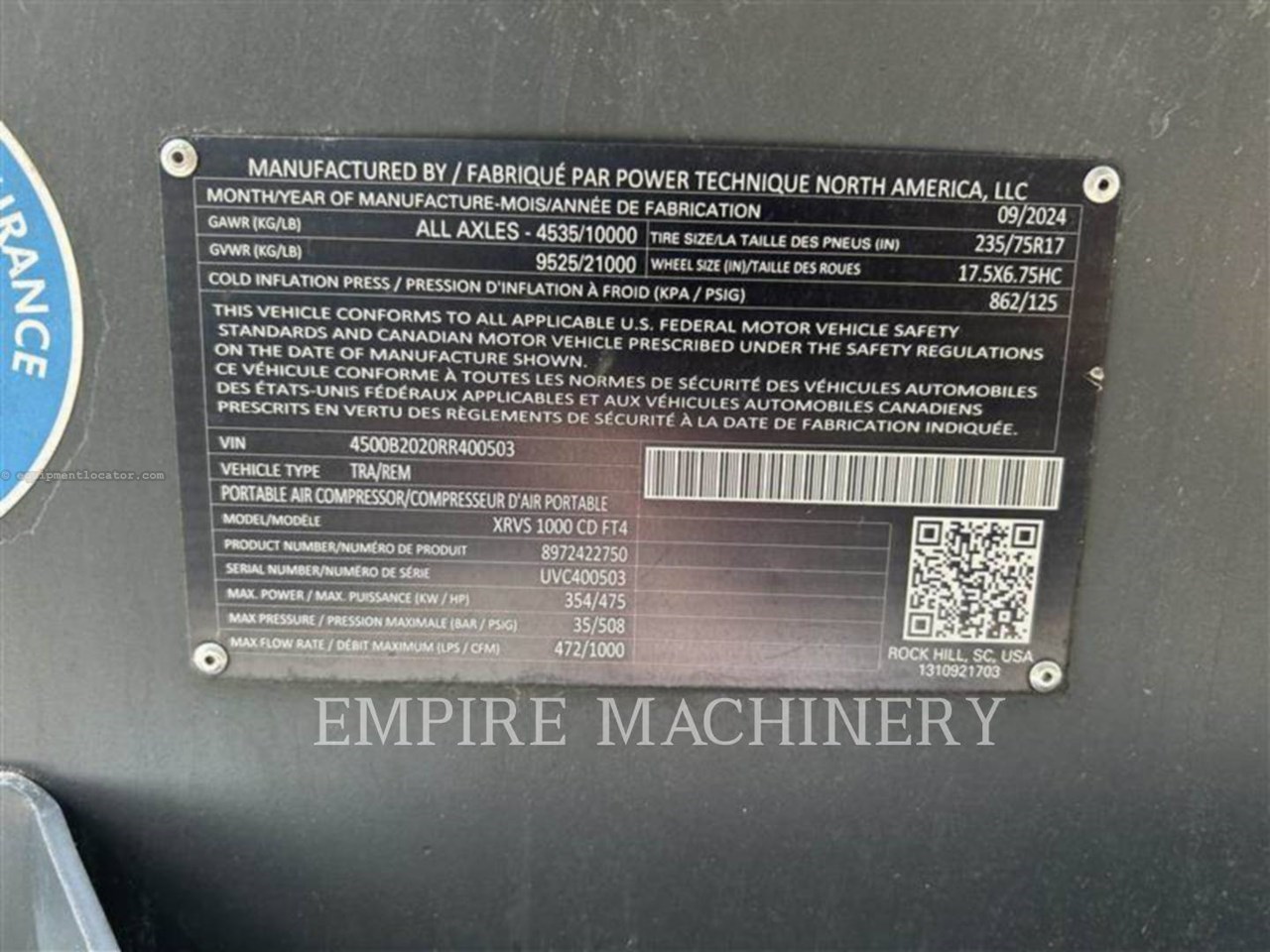 2024 Atlas Copco XRVS1000CD Image 10