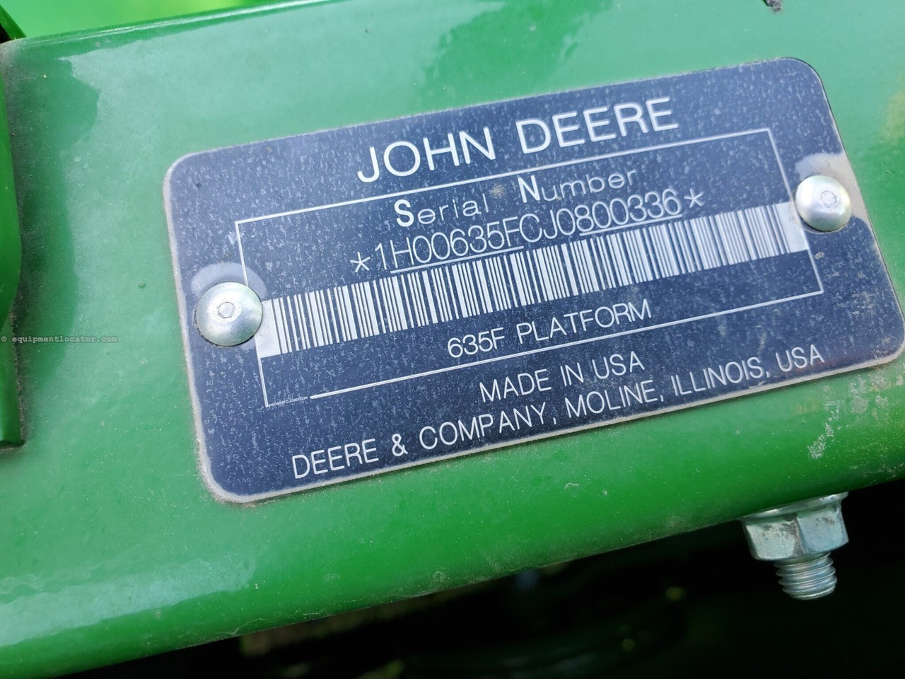 2018 John Deere 635F Image 21