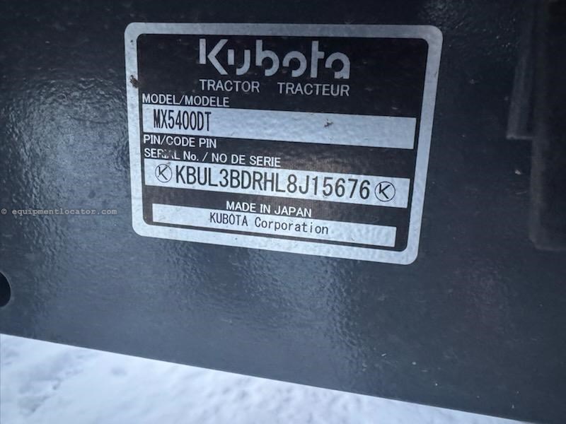 2022 Kubota MX5400 Image 10