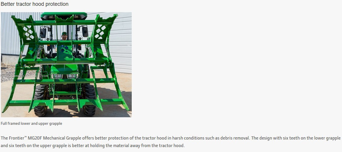 2022 Frontier MG20F MECHANICAL GRAPPLE Image 4