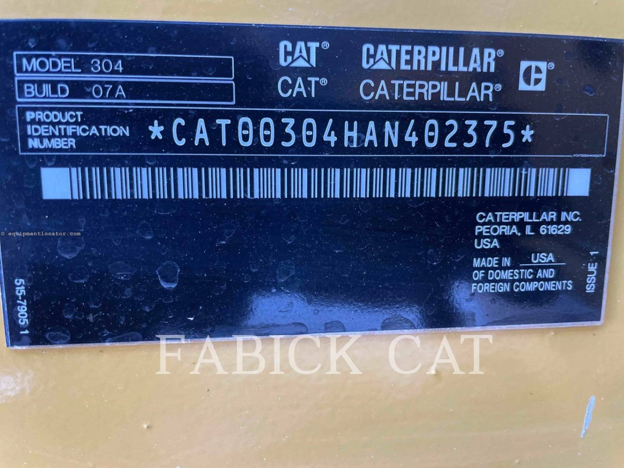 2023 Caterpillar 304-07 Image 6