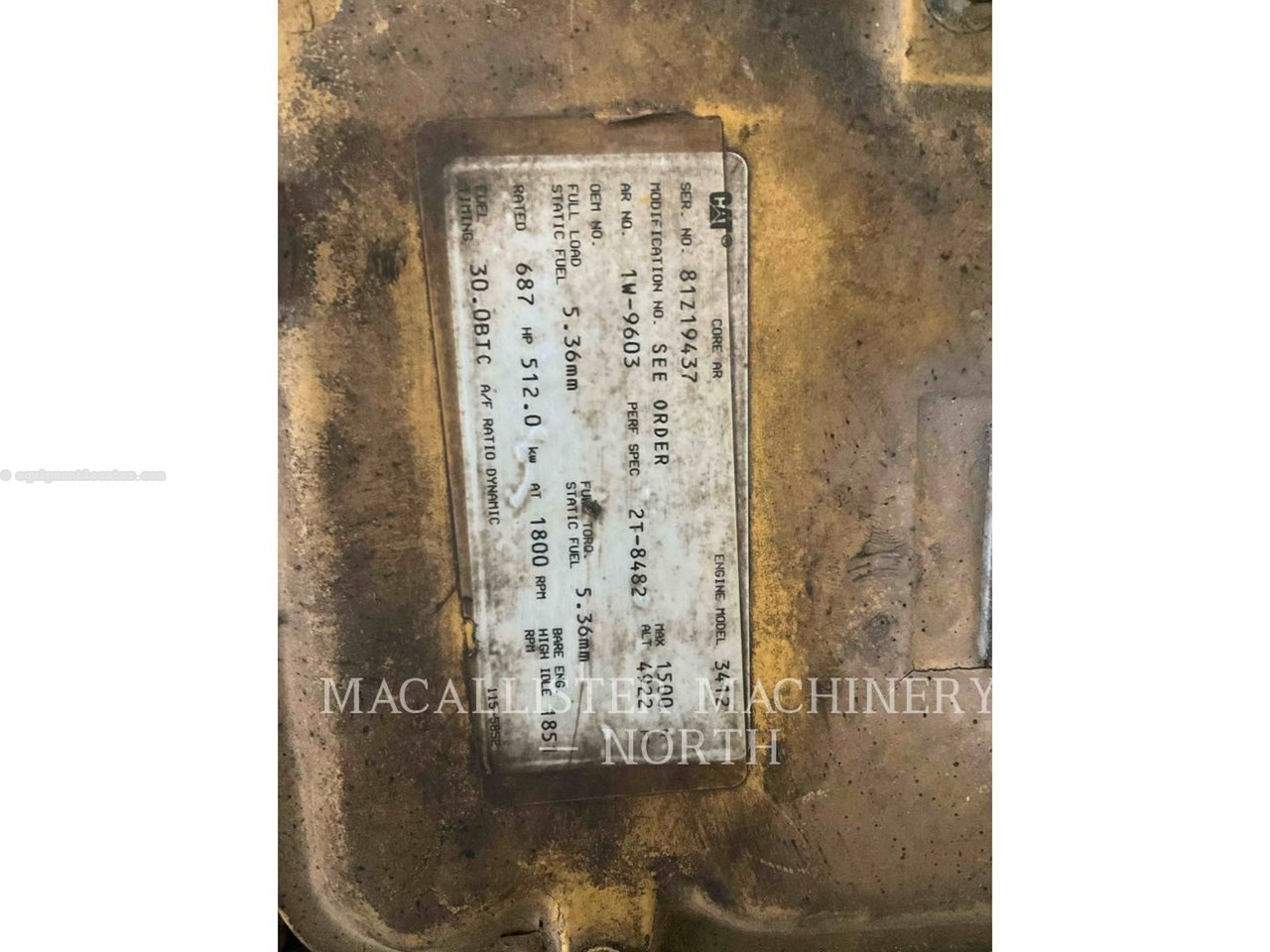 1996 Caterpillar 3412C PKG Image 11