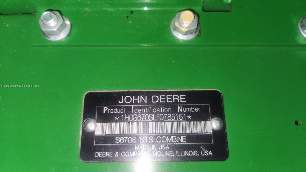 2016 John Deere S670 Image 10