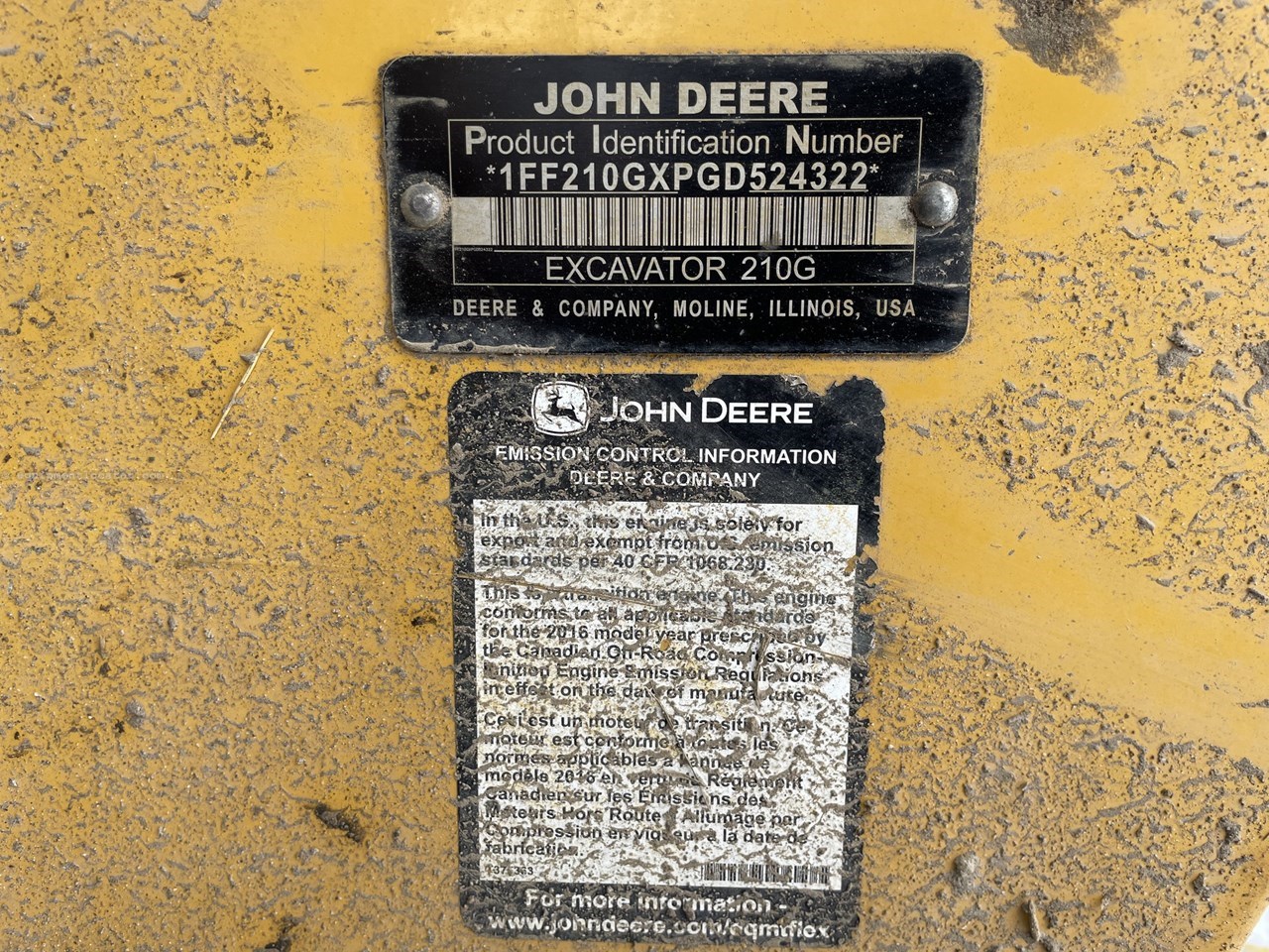 2016 John Deere 210G LC Image 21