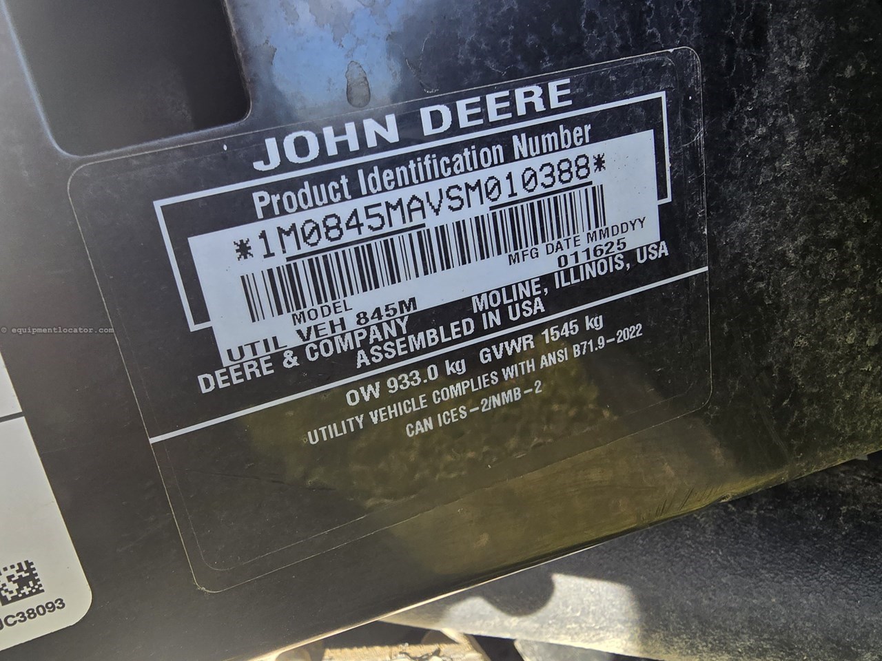 2025 John Deere XUV 845M Image 3