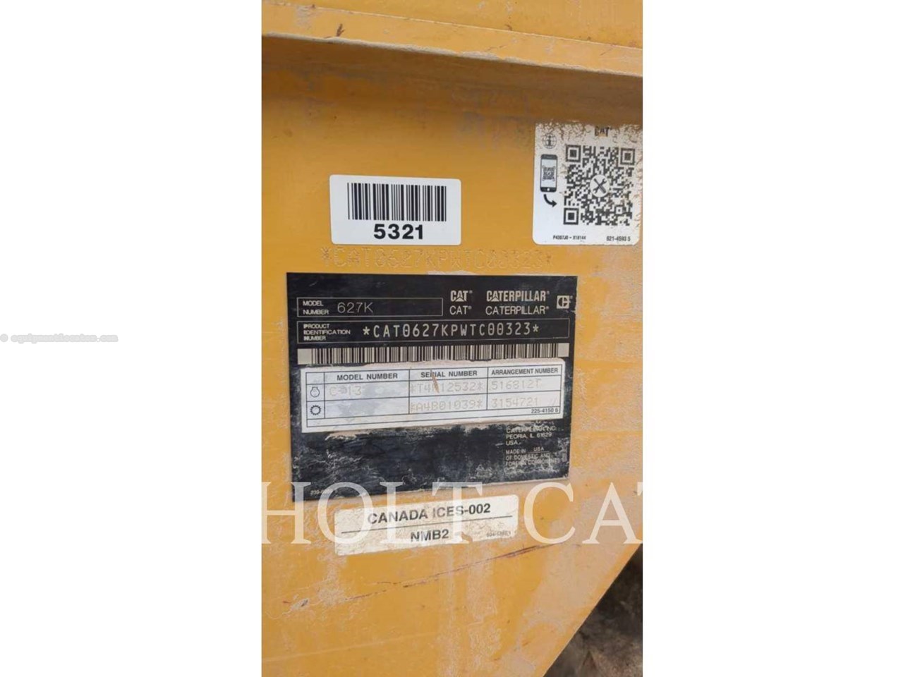 2018 Caterpillar 627K Image 6