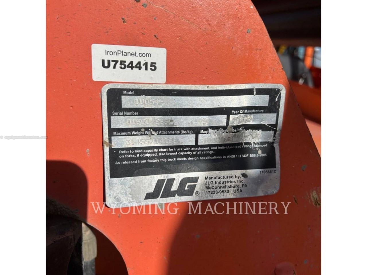 2013 JLG G10-55A Image 6