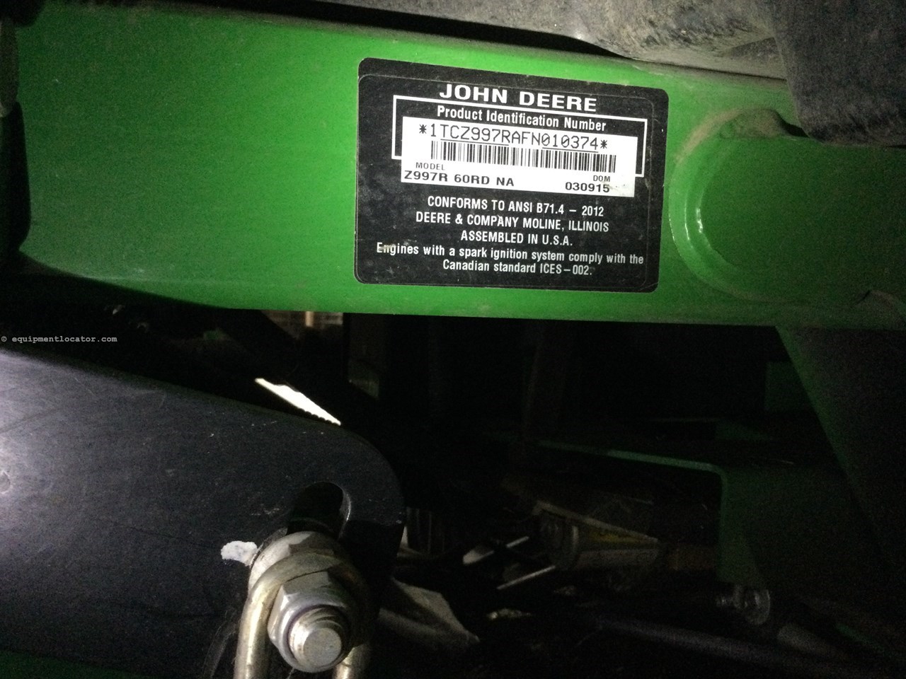 2015 John Deere Z997R Image 10