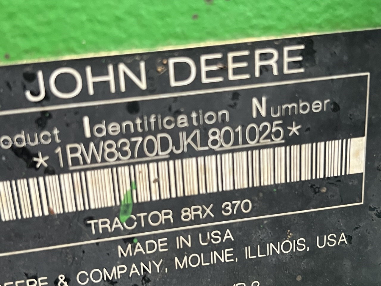 2020 John Deere 8RX 370 Image 10